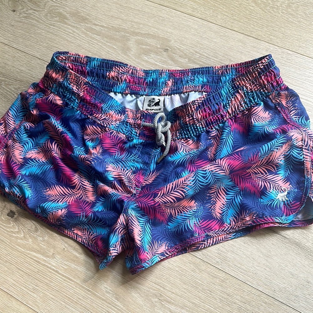 Tropical Blue and Pink Women Shorts